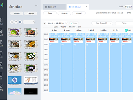 MagicInfo Scheduling