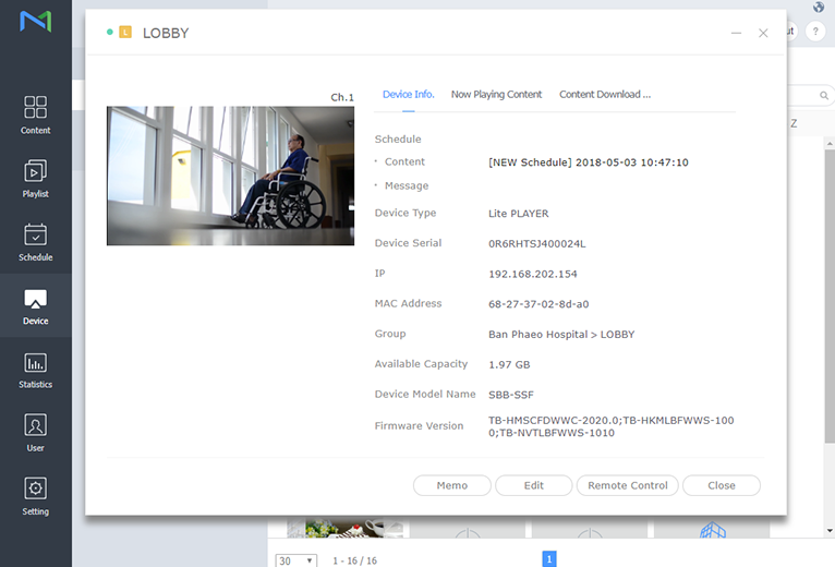 MagicInfo Device Monitoring